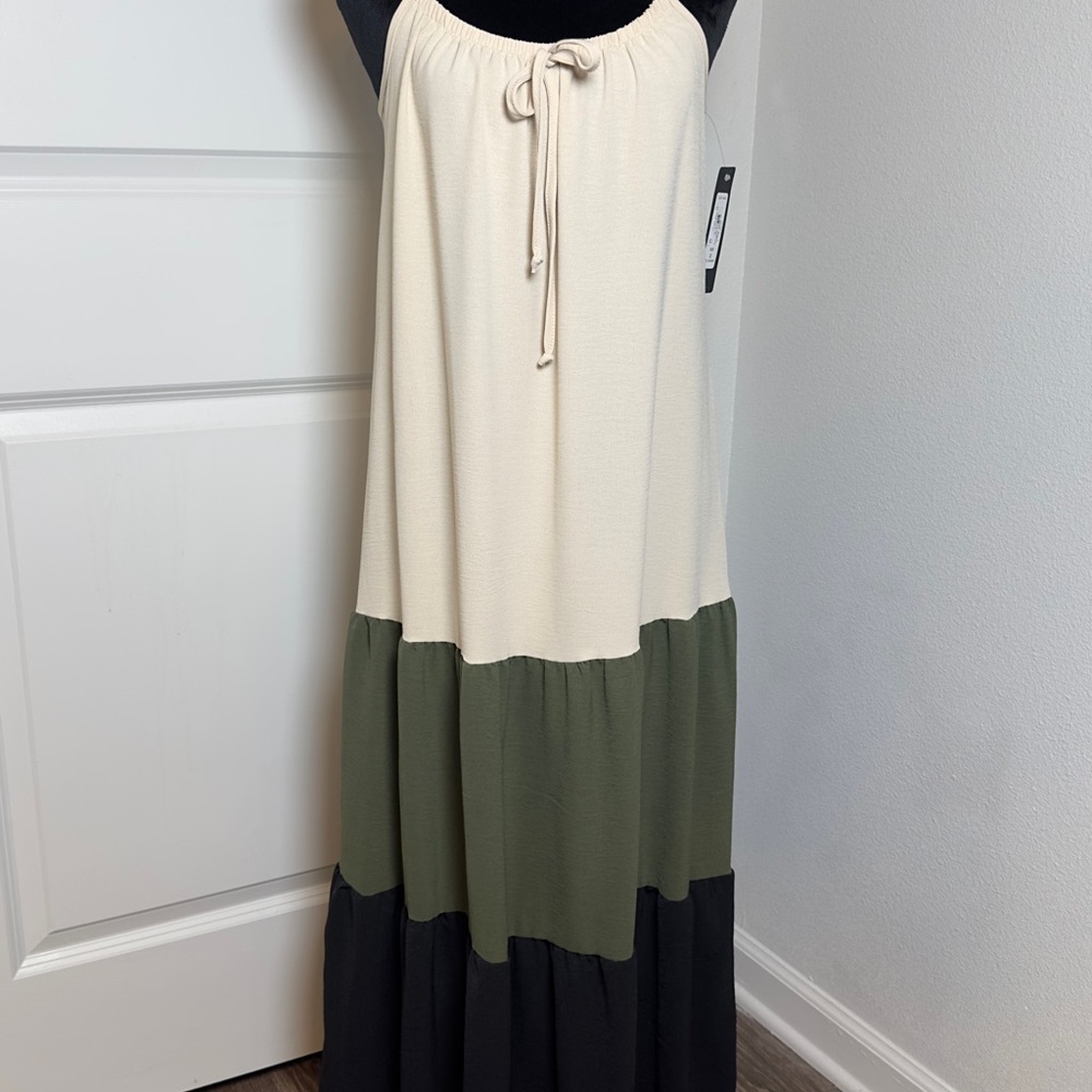 Bebe Color Block Maxi Dress / BNWT